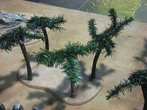 An interesting way of making trees by cannibalising an artificial Christmas Tree